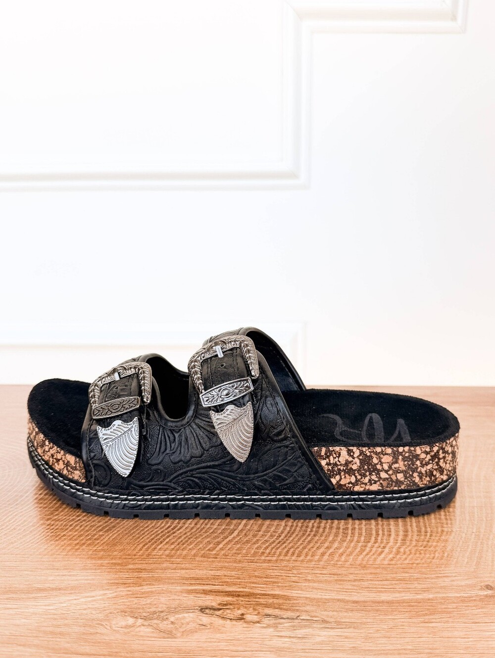NEW Naughty Monkey - Morgana Western Sandal in Black